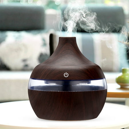 

Clearance！EQWLJWE Aroma Essential Oil Diffuser 300ml Ultrasonic Cool Mist Humidifier Modern Style Quiet 7-color LED Light Child & Pet Safe Humidifier for Home Yoga Office Spa Bedroom Baby Room