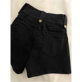 thumbnail image 5 of New Summer Women High Waist Button Wigh Leg Jeans Shorts Casual Female Loose Fit Black Chic Denim Shorts Casual Fashion-Black-M, 5 of 6