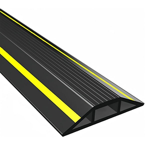 Cubierta de cable de suelo Vilmon, PVC, 3 canales, 3 canales, resistente