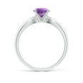 thumbnail image 2 of ANGARA Natural 0.8 Ct. Amethyst Solitaire Ring in 14K White Gold for Women (Ring Size: 12), 2 of 9