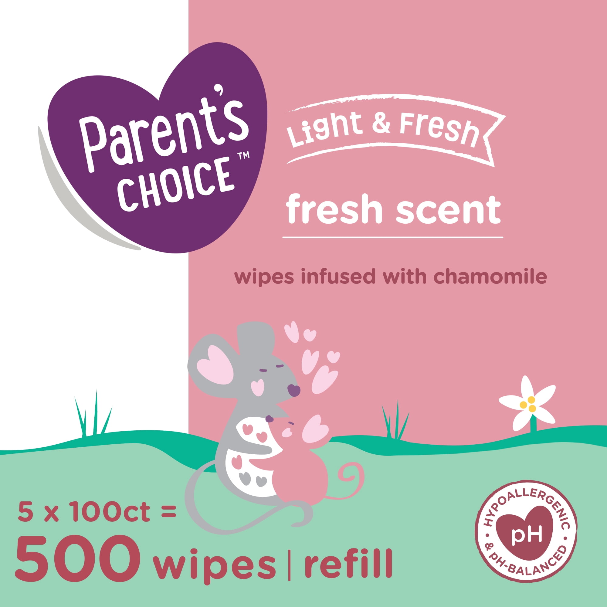 parents choice 500 wipes