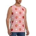 thumbnail image 2 of Fotbe Men's Strawberries Print Men's Sleeveless Muscle Tank Tops Casual T-Shirts for Gym Workout Beach-Medium, 2 of 8