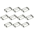 thumbnail image 1 of Uxcell 10Pcs Hebilla de Gorro de Béisbol de Metal, Ajustador de Correa de Gorro Ajustable, Sostenedor de Correa de Bolsa, Suministros de Hardware para Hacer Accesorios de Bolsos, Plata Brillante, 1 of 6