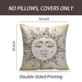 thumbnail image 2 of LALILO Throw Pillow Covers Antique Art Sun Boho Chic Tattoo Cushion Cover 18" x 18", 1503 Pack, 2 of 6