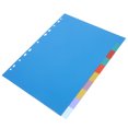 thumbnail image 2 of Divisor de carpetas con pestañas, 10 Uds., separador de carpetas de páginas, hojas de carpeta, protectores de papel, divisor de archivos con pestañas para oficina, escuela y uso doméstico, 2 of 8