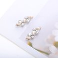 thumbnail image 5 of Unique Bargains 2 Pcs Shoelace Charms Faux Pearl Glass Diamonds Fashion Shoe Accessories Silver Tone Champagne, 5 of 5