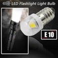 thumbnail image 2 of 4pcs 3v 0.2w E10 Led Bulbs 5050 1smd White 3000k Led Bulb Replacement Upgrade For Headlights Flashlights Torch Lights, 2 of 5