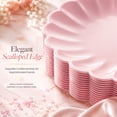thumbnail image 7 of XISELI 60 Pcs Mini Cupcake Plates Pink Dessert Plates 3.5 Inch Scalloped Edge Mini Paper Baking Dessert Dish for Baking Party Wedding Baby Shower Birthday Party, Pink, 7 of 7