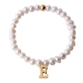 thumbnail image 1 of Pulseras Mujer de Perlas con Iniciales Oro 18k LuckyLy, Modelo Galia blanco UNITALLA, 1 of 6