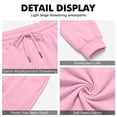 thumbnail image 4 of HKYNLAG Mens Baggy Sweatpants with Pockets Drawstring Elastic Waist Loose Soft Joggers Sweatpants for Workout Running Pink 3XL, 4 of 4