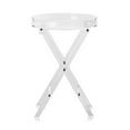 thumbnail image 1 of KFFKFF Table d'Appoint Pliable en Acrylique Transparent, Support en Acrylique avec Pieds Pliables en X, Table Basse en Acrylique Transparent pour Boissons, 1 of 9