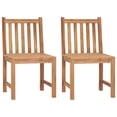 thumbnail image 3 of vidaXL 1/2/4/6/8x Solid Wood Teak Patio Chairs with Cushions Multi Colors, 3 of 10