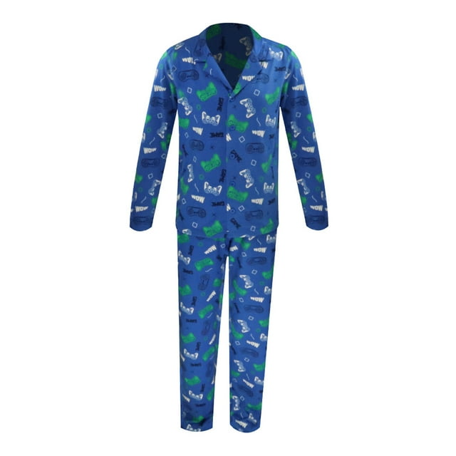 Pijama George para Niño con Manga Larga Azul Talla 4, 2 Piezas