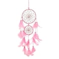 thumbnail image 1 of Filles de Capteur de Rêve Rose Plume Rêveur Dreamcatcher Décoration de la Maison, 1 of 7