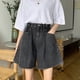 thumbnail image 2 of Pantalones cortos de cintura alta para mujer Pantalón corto suelto Pantalón corto de verano M Yuarrent AP001723-10, 2 of 7