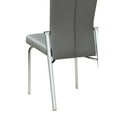 thumbnail image 5 of Chintaly Imports Molly Motion-Back Steel/PU Side Chair in Gray (Set of 2), 5 of 6