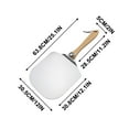 thumbnail image 4 of Fiudx Pala para Pizza, Versátil Espátula de Aluminio de 30 Cm, Mango Ergonómico de Madera, Cabezal Curvo para Facilitar La Transferencia de Alimentos, Ideal para Hornear Pasteles, Pizzas y Filetes, I, 4 of 4