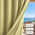 thumbnail image 2 of Snubbull Gazebo Curtains with Zippers for 12x16ft Gazebo, 4 Panels Waterproof Outdoor Privacy Sidewalls, Replacement Curtains for Patio Canopy with Tiebacks, Light Yellow, Only Curtain, 2 of 11