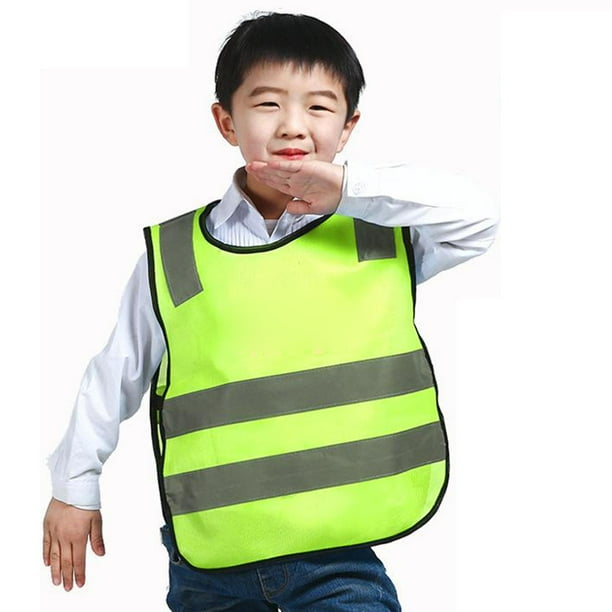 Chaleco reflectante de seguridad para niños perfecl amarillo
