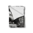 thumbnail image 2 of Letter G Soft Flannel Fleece Throw Blanket, Capital G with Gothic Influences from Middle Age Alphabet Characters, Cozy Plush for Indoor and Outdoor Use, 70" x 90", Grey Grey, by Ambesonne, 2 of 6