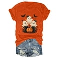 thumbnail image 5 of HCNTES Halloween Shirts for Women,Womens Fall Shirt Crew Neck Funny Ghost Graphic Tees Short Sleeve Thanksgiving Tops(XXXL,A357-Orange), 5 of 5