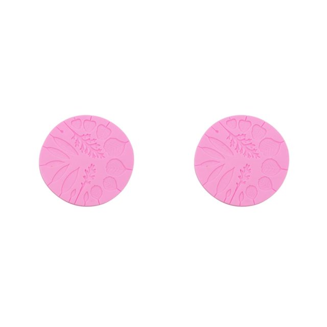 Matsuzay Molde con forma de hoja de rejilla de 17, simulación de reemplazo sin olor vivo, antiadherente, para lavar a mano, Mousse, molde para Rosa 2piezas