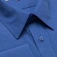 thumbnail image 2 of Gentlemens Collection Men's French Cuff Solid Dress Shirt Cufflink included, 2 of 2