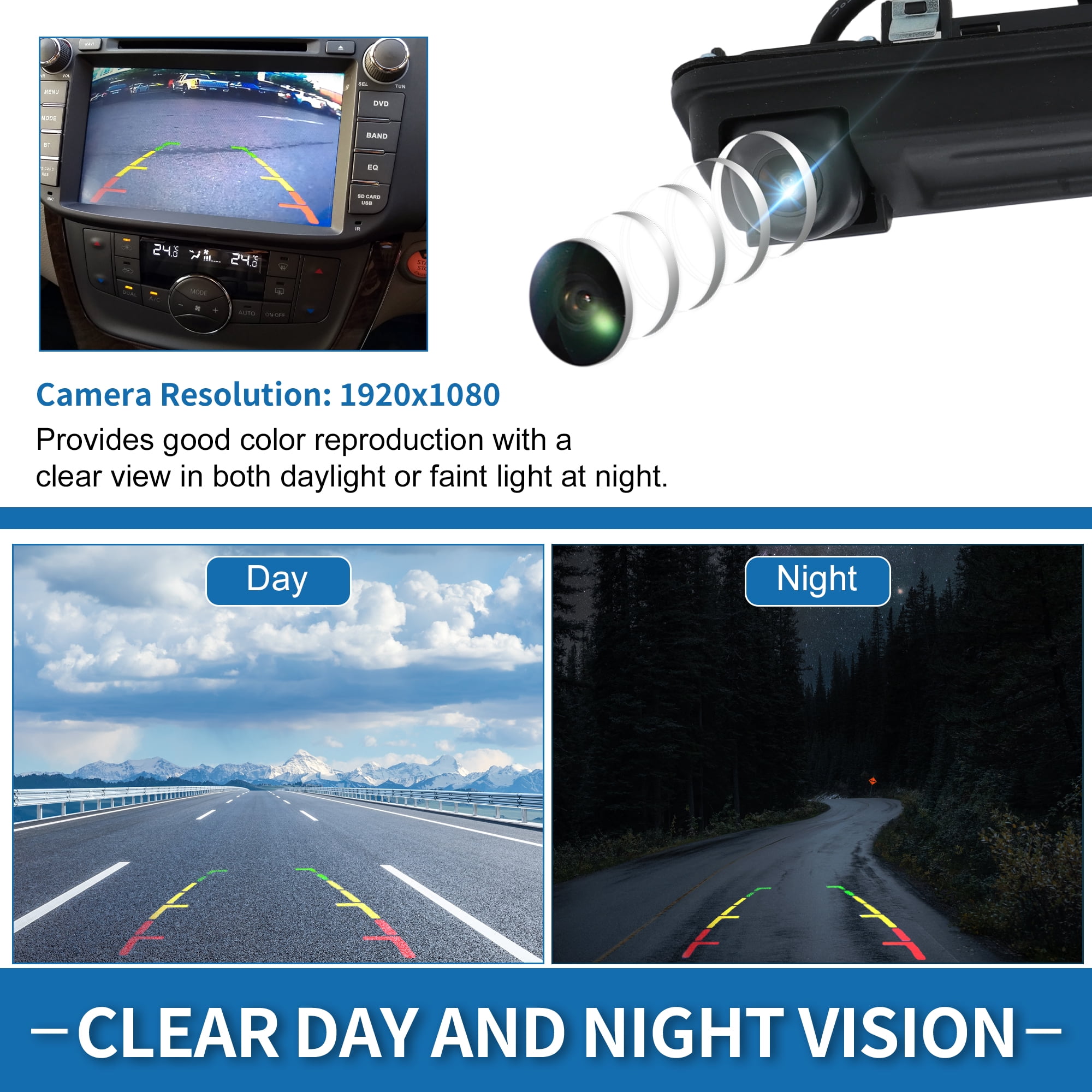 Unique Bargains Rear View Camera for Kia Soul 2020 2021 2022 Park Assist Backup Camera