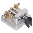 thumbnail image 1 of Morse Code Key,Morse Code Keyer Transmitter Shortwave CW Paddle Keyer Morse Code Trainer Machine Telegraph Practice Key Automatic CW Shortwave Telegram Tapper for Training, 1 of 7