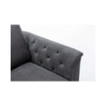 thumbnail image 6 of Lilola Home Stanton 2-Piece Linen Fabric Sofa Set with Tufted Arms in Dark Gray, 6 of 6