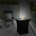 thumbnail image 3 of Sunbeam Urban Modern Aluminum Ceramic Top Column Fire Pit in Black, 3 of 5