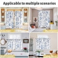 thumbnail image 6 of Blue White Spring Floral Kitchen Curtains 84 Inch Length, Summer Botanical Birds Grommet Top Bedroom Living Room Curtains, Light Filtering Cafe Curtain Drapes 2 Panels Set 104''x84'', 6 of 9