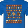 thumbnail image 4 of Inktastic Ugly Thanksgiving Sweater Design with Turkey and Football T-Shirt, 4 of 5
