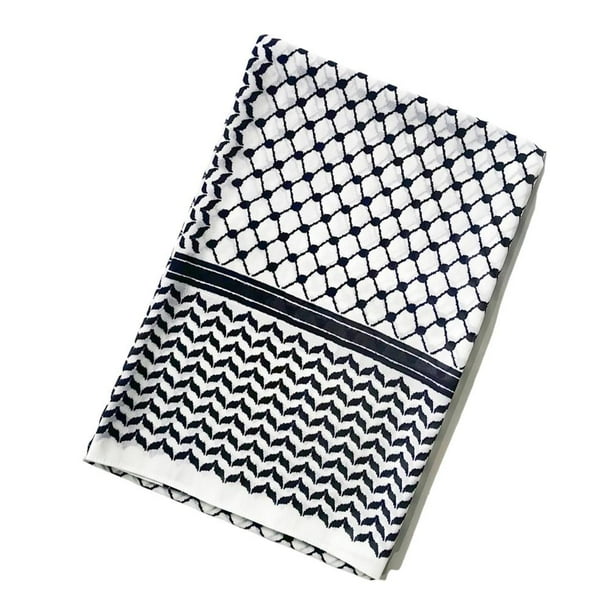 Bufanda musulmana palestina de alta calidad, estilo selendang, de poliéster suave y transpirable para mujer, estilo clásico, 70 x 180 cm.