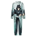 thumbnail image 5 of Demon Slayer Muichiro Tokito Kids Hooded Jumpsuit Union Suit Onesie One Piece Blanket for Boys Girls, 5 of 7