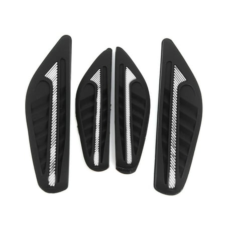 Bumper Trim Molding - 4Pcs White Black Car Door Edge Bumper Guard Strip Protector Moulding Trim Strip