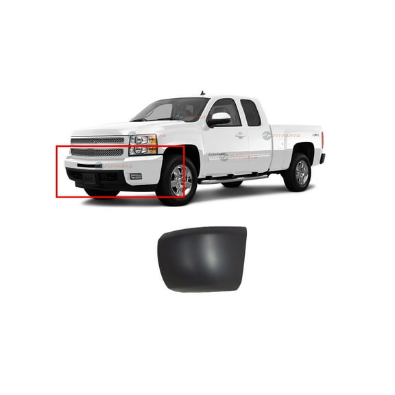 DCP Front Left Bumper Cover End Cap for Chevrolet Silverado 2007-2013 15891690