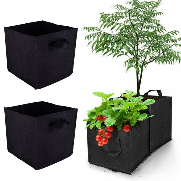 Bluelans Fabric Raised Garden Beds Plant Grow Bags For Vegetables Rectangle Non Woven Fabrics Aeration Planting Planter Pot With Handles Flowers Plants Com - Square Foot Gardening In Grow Bags Bluelans Fabric Raised Garden Beds Plant Grow Bags For Vegetables Rectangle Non Woven Fabrics Aeration Planting Planter Pot With Handles Flowers Plants Com - Square Foot Gardening In Grow Bags