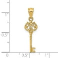 thumbnail image 4 of Diamond2Deal 14K Yellow Gold Filigree Key Charm Pendant for Women (L- 1.1 in, W- 0.33 in), 4 of 4