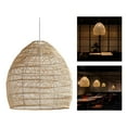 thumbnail image 3 of 1 pieza de linterna de bambú, colgante, estilo japonés, luz colgante, marrón Sunnimix Lámpara de bambú Shade, 3 of 8