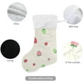 thumbnail image 4 of SKYSONIC Strawberry Christmas Stocking Personalized Large Candy Stocking Hanging Gift Xmas Stockings Decoration for Family Holiday Party Ornaments Decor Fireplace, 4 of 7