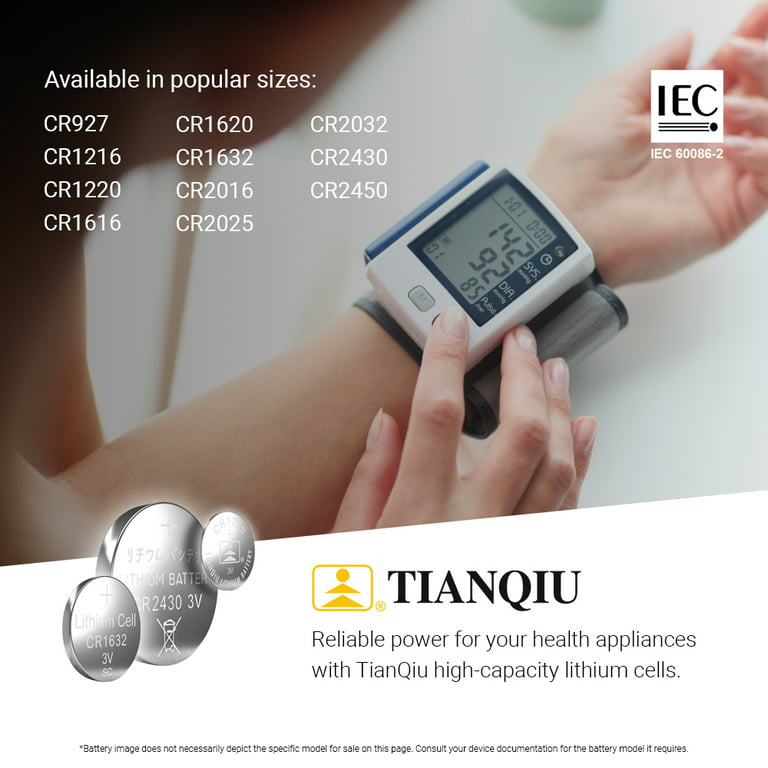 Tianqiu CR1620 3V Lithium Coin Cell Batteries (20 Batteries)