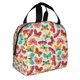 thumbnail image 2 of Easygdp Colorful Butterflies Bolsa Térmica Premium - Tela Oxford Impermeable, Gran Capacidad, Bolsillo Frontal, Unisex para Trabajo, Escuela, Actividades al Aire Libre y Picnics, 2 of 8