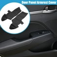 thumbnail image 2 of Unique Bargains Car Front Door Panel Armrest Cover Interior Door Trims for Hyundai Santa Fe 2006-2012 1 Pair Black, 2 of 7