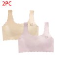 thumbnail image 2 of Babcutegg Bras for Kid Girls Juniors Training Bra Pull-on Design Adjustable Straps Comfortable Seamless Girls Underwear Yellow Size 14, 2 of 7
