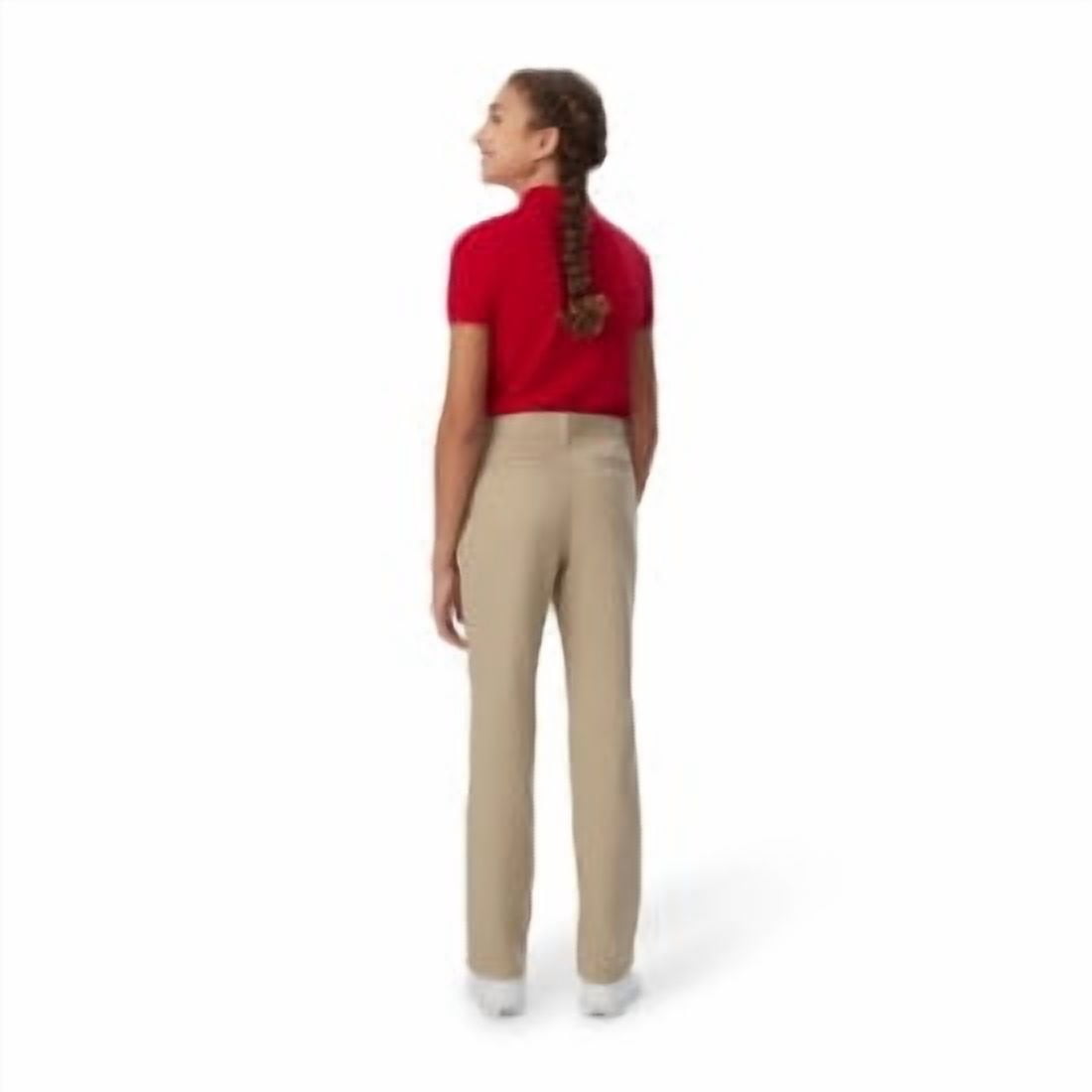 French Toast Girls School Uniform Stretch Twill Straight Leg Pants, Sizes 4-20 & Plus