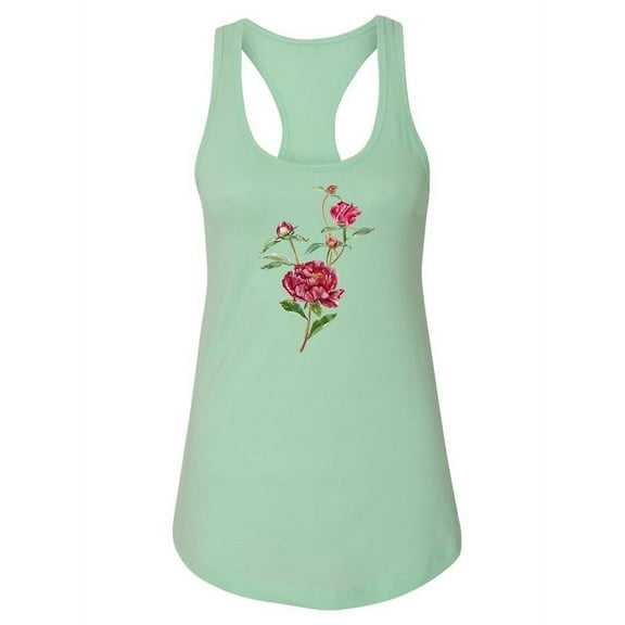 Flower Portrait Racerback Tank Women -Image by Shutterstock, Female x-Large