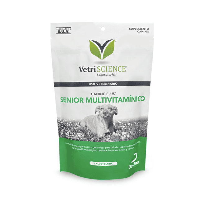 Canine plus senior multivitamínico*** 60 soft chews Linea Prevencion inteligente Laboratorio Dechra