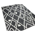 thumbnail image 6 of Mara Beni Ourain Grey White Modern Moroccan Trellis Microfiber 5x7 (5'3" x 7'3") Area Rug Vintage Tribal Carpet, 6 of 7