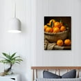 thumbnail image 3 of PIKWEEK Kitchen Fruits Canvas Wall Art Fresh Oranges Picture Painting Vintage Food Artwork for Home Dining Room Decor Framed Ready to Hang, 3 of 4